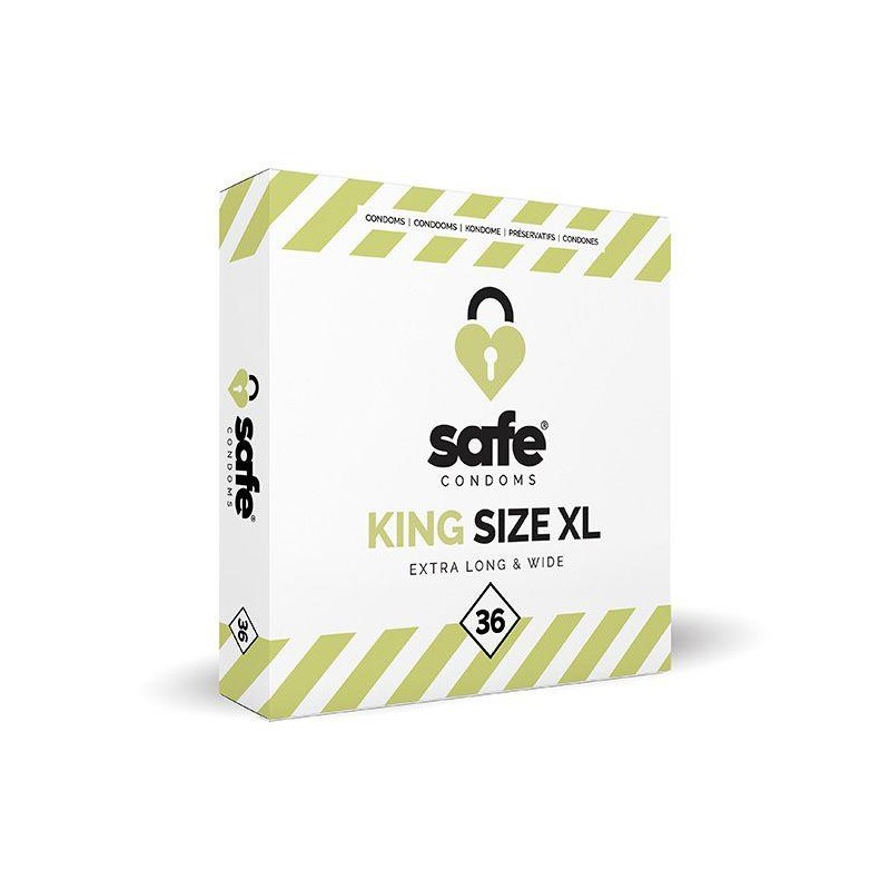 SAFE - Condoms King Size XL Extra Long & Wide (36 pcs)